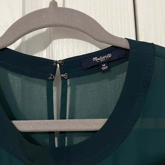 Madewell green dress size medium. 100% polyester - Picture 2 of 3